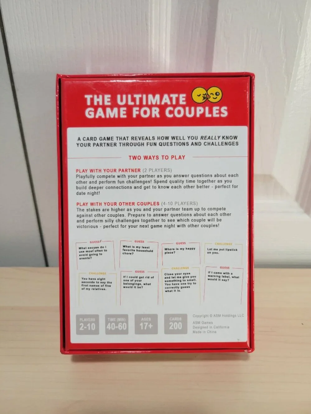 The Ultimate Game for Couples 2-10 Multiplayer Card Game, Complete Set EUC